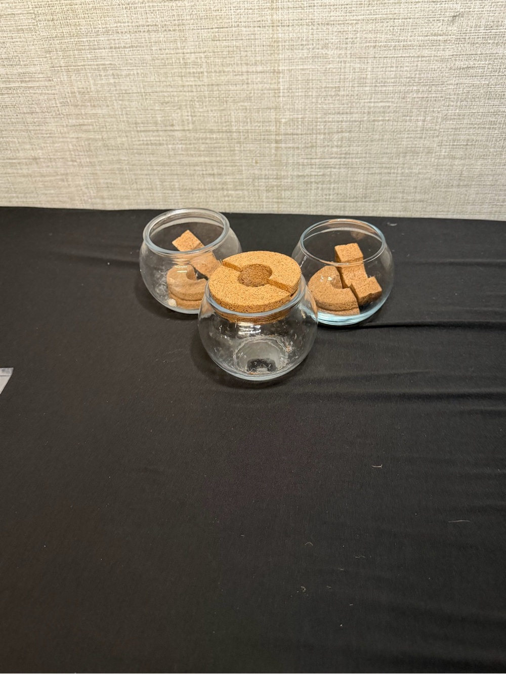 Glass Jar Set with Cork Lids - Clear and Natural Cork